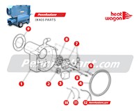 PennRadiant Heat Wagon IX405 BURNER PARTS 2