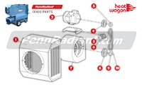 PennRadiant Heat Wagon IX405 MAIN BLOWER PARTS