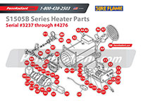 PennRadiant Heat Wagon S1505B Series 3237 through 4276 Primary