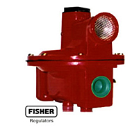 Fisher R522BGJ gas regulator